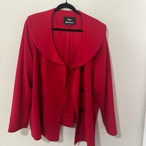 Dennis Basso Red Women's Blazer